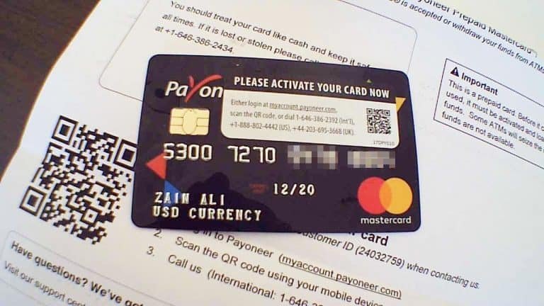 Payoneer προπληρωμένη Mastercard